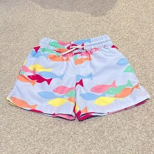 TBBC Beaufort bonnet company French Leave Fishies toddler boy swim trunks 2T🐟🎣